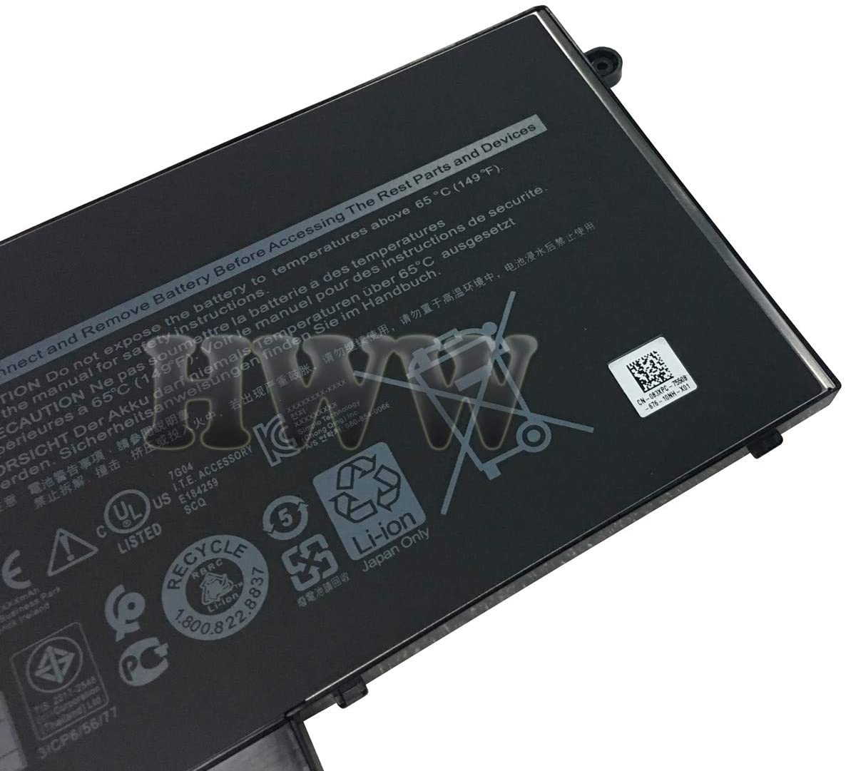 51Wh 93FTF Battery For Latitude 5280 5480 5580 5290 5490 5590 D4CMT 083XPC 4YFVG - Image 4