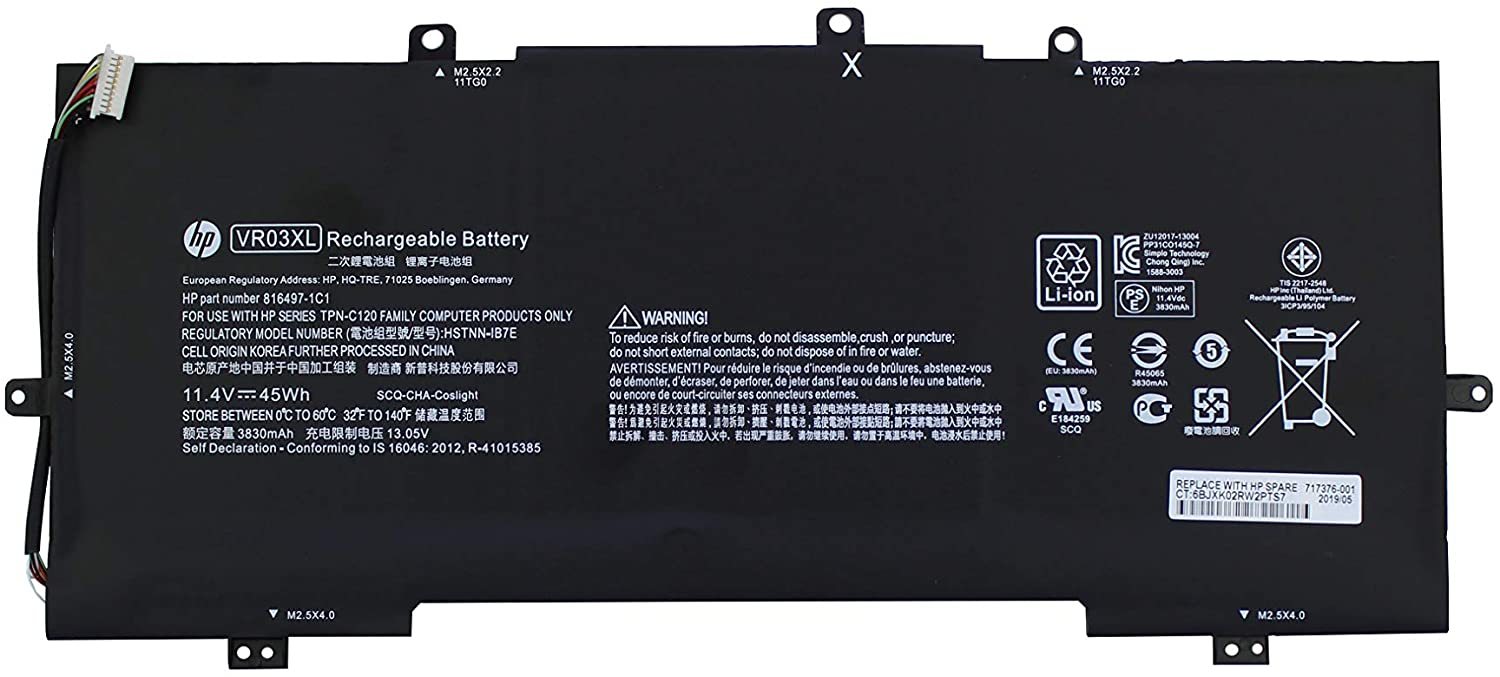 HP original HP Envy 13" Pavilion 13-D Series 45Wh Battery VR03XL 816497-1C1