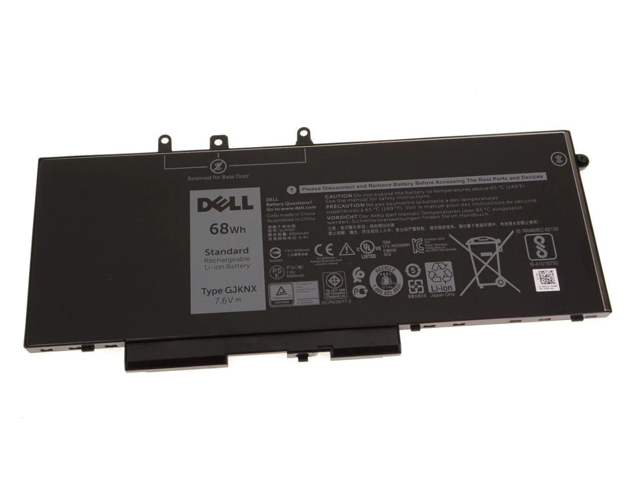 68Wh GJKNX Laptop Battery for Dell Latitude 5480 5580 5280 5288 5290 5488 5490 5491 5495 5590 5591 E5480 E5580 E5590 E5490 Dell Precision 15 35 20 3530 Replacement for Series GD1JP DY9NT 0DY9NT 5YHR4
