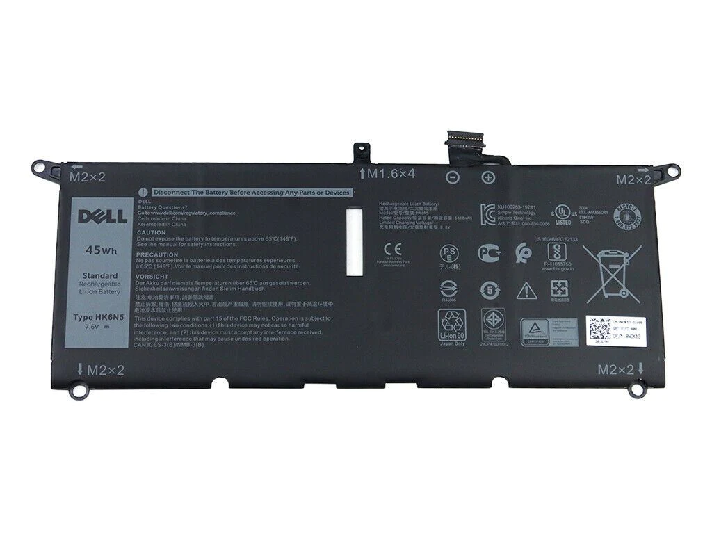 HK6N5 - laptop battery for Dell Inspiron 13 5000 5390 Latitude 3301 7.6V 45Wh