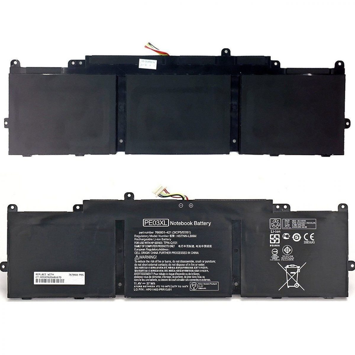 HP original PE03XL, HSTNN-PB6J, 766801-851 Battery for Hp Chromebook 11 G3, G4 - Image 3