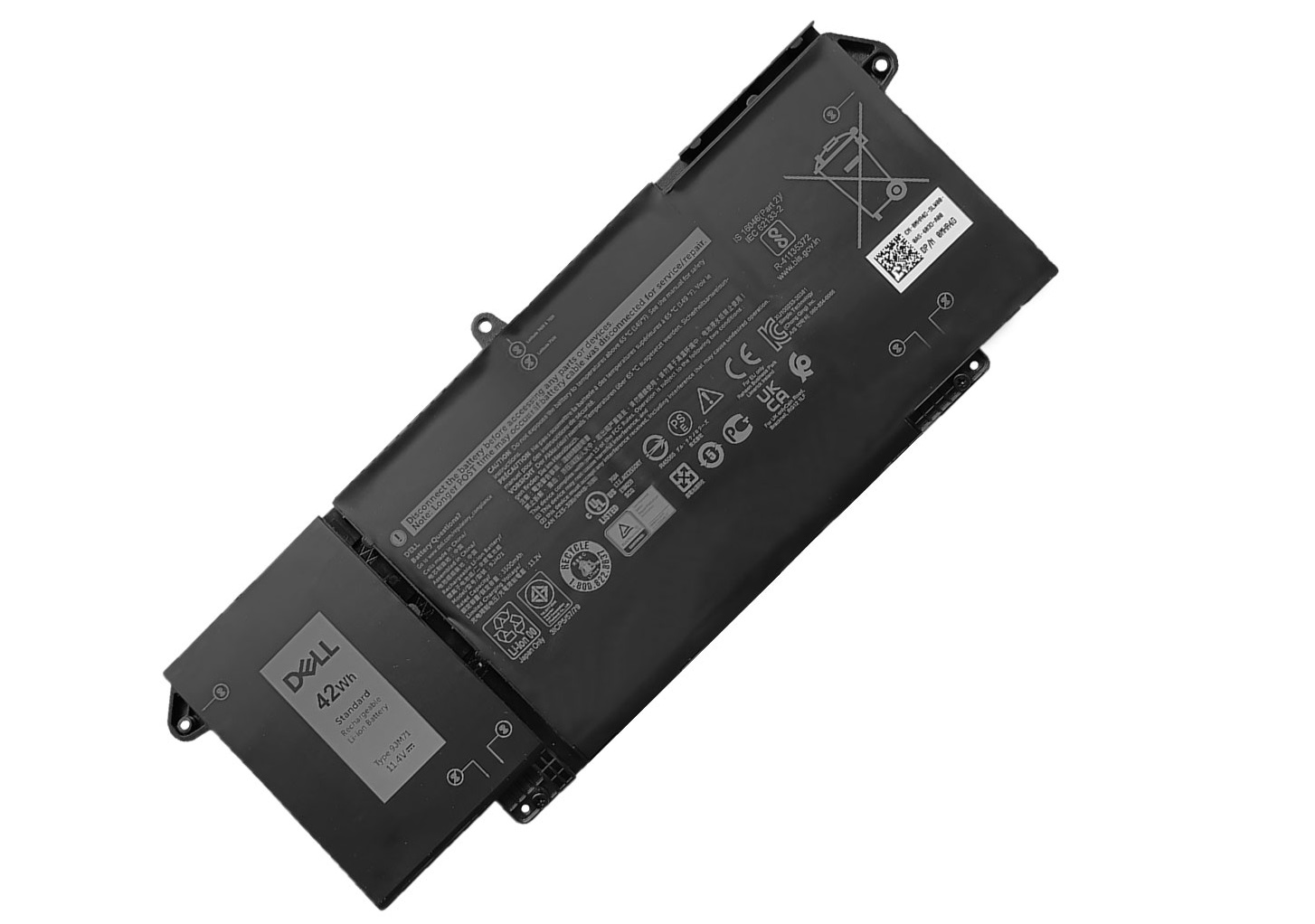 DELL 9JM71 11.4V 42Wh/3500mAh / 7FMXV Laptop Battery For Dell Latitude 13 5320(2-in-1),7520,14 7420