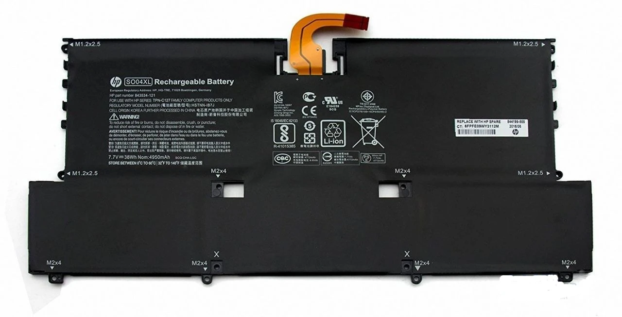 7.7V 38Wh 4950mAh HP original SO04XL Laptop Battery compatible with HP Spectre 13 13-V016tu 13-v015tu 13-V014tu 13-v000 844199-855